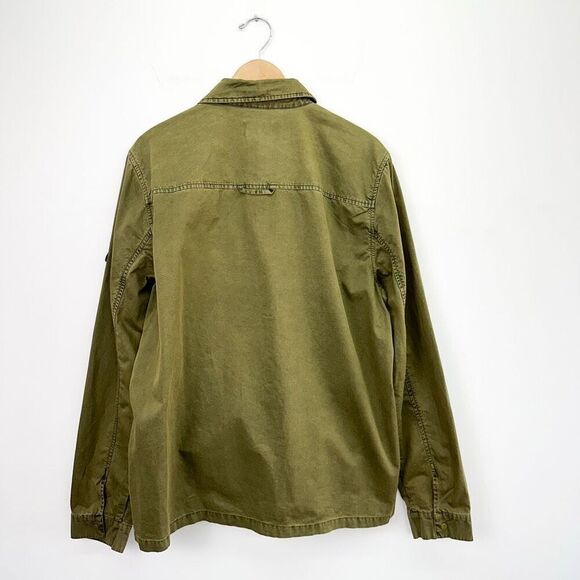 Penfield Men’s Blackstone Olive Green Cotton Twill Snap Closure Shirt Jacket - Picture 3 of 14